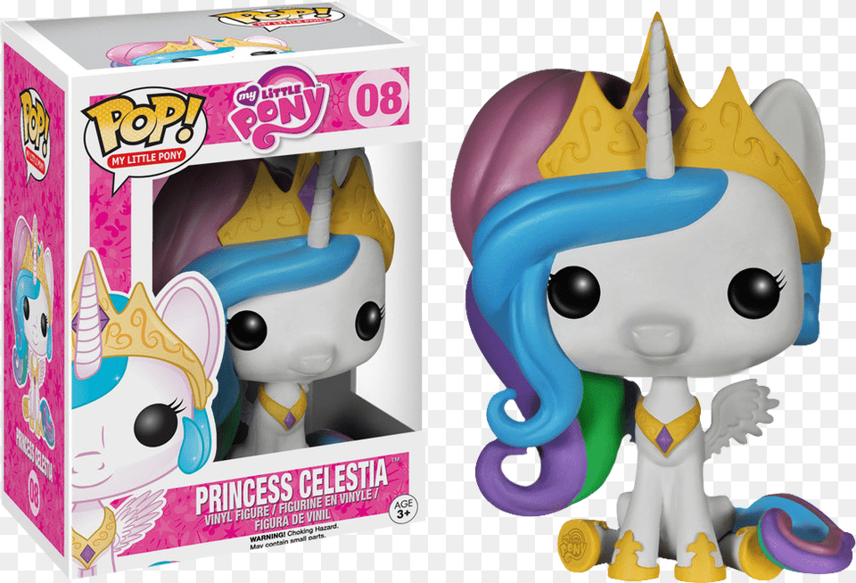 Funko Pop My Little Pony Princess Celestia, Toy, Figurine, Plush, Face Png Image