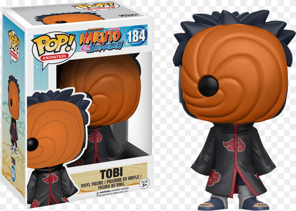 Funko Pop Naruto Tobi, Toy, Food, Sweets, Book Png
