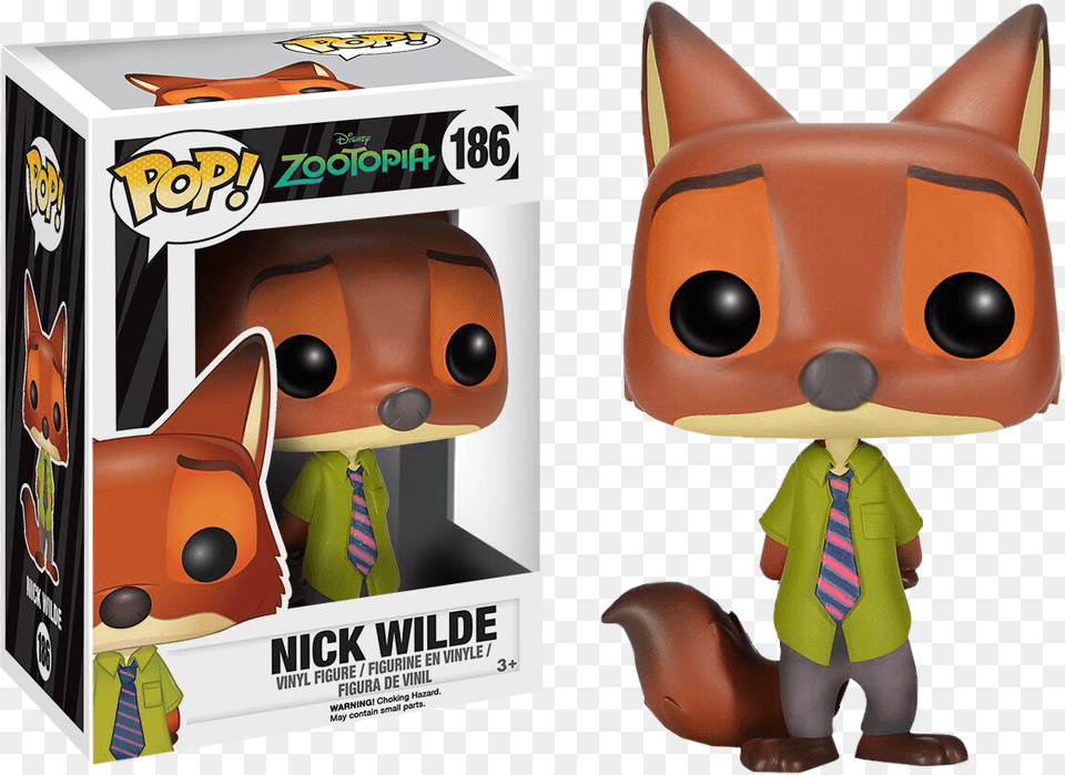 Funko Pop Nick Wilde, Plush, Toy, Adult, Female Free Png Download