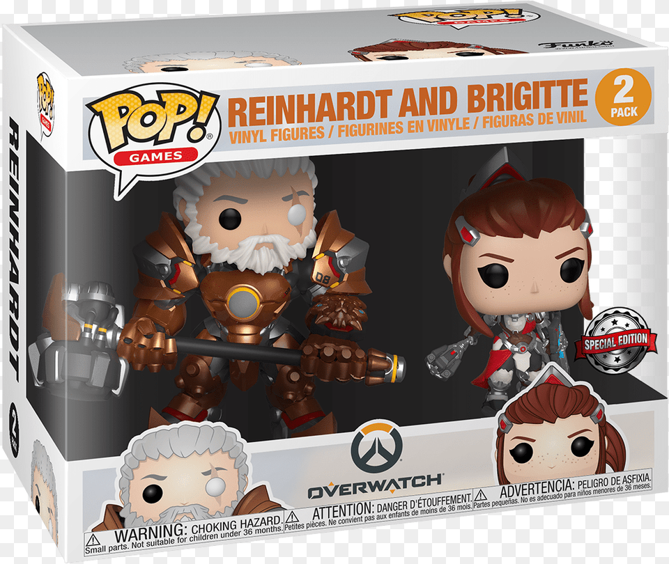 Funko Pop Overwatch Brigitte, Doll, Toy, Baby, Face Png Image