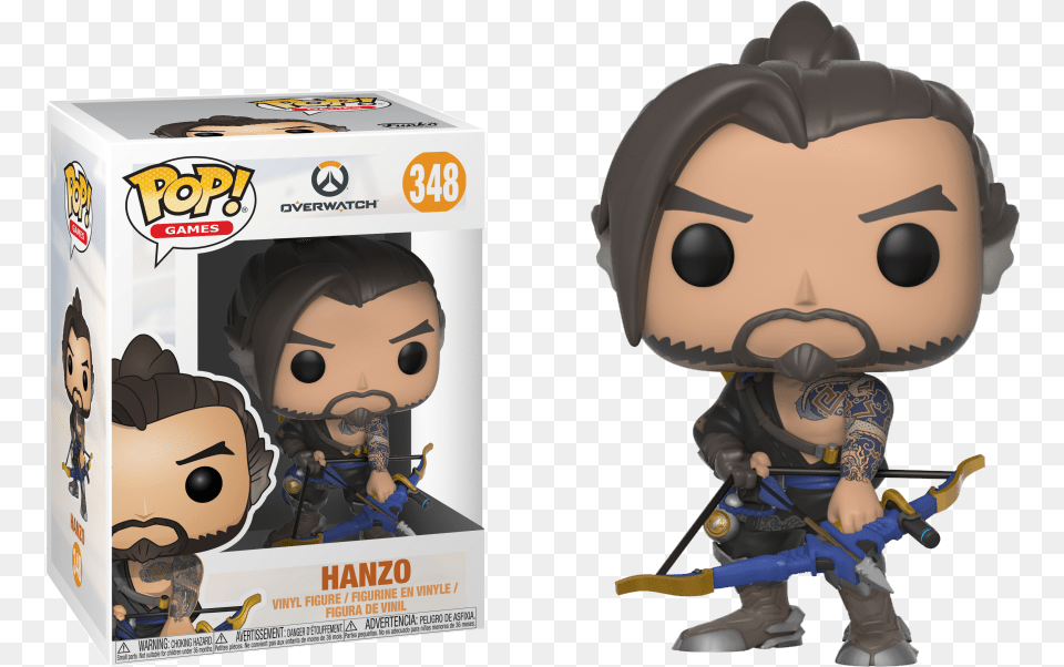 Funko Pop Overwatch Hanzo, Baby, Person, Book, Comics Free Transparent Png