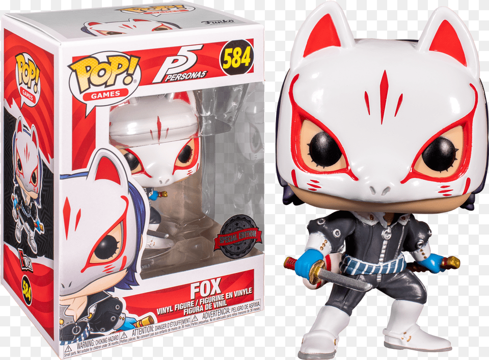 Funko Pop Persona 5 Fox 584 Persona 5 Pop Vinyl, Toy, Figurine, Person, Baby Png Image