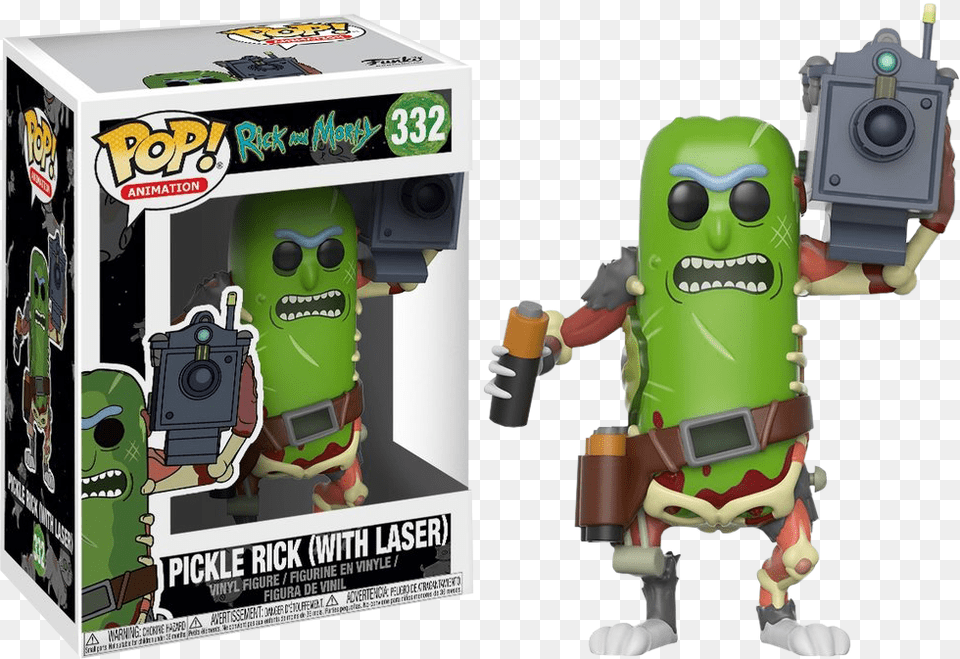 Funko Pop Pickle Rick, Robot, Toy, Baby, Person Png Image