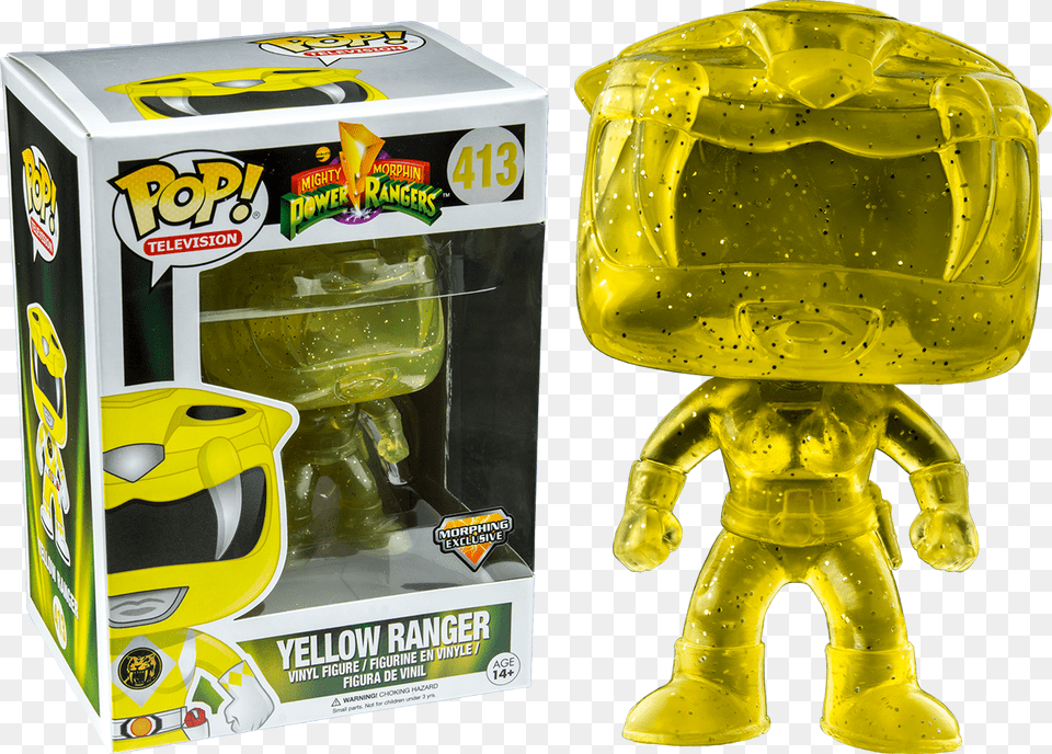 Funko Pop Power Rangers Yellow, Toy, Baby, Person Free Png