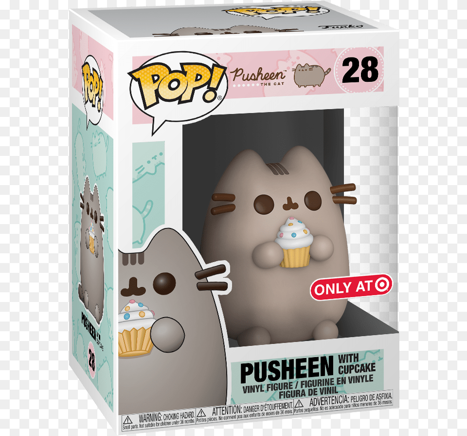 Funko Pop Pusheen With Heart, Box, Sweets, Food, Dessert Png