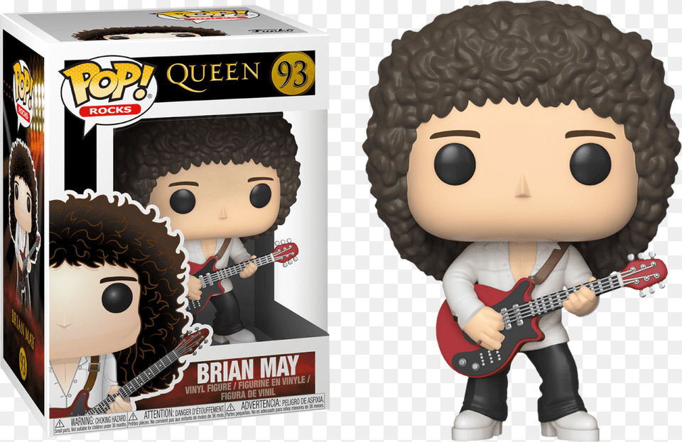 Funko Pop Queen Brian May, Guitar, Musical Instrument, Toy, Doll Free Png Download