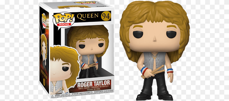 Funko Pop Queen Roger Taylor 94 Funko Pop Roger Taylor, Baby, Person, Face, Head Free Png Download