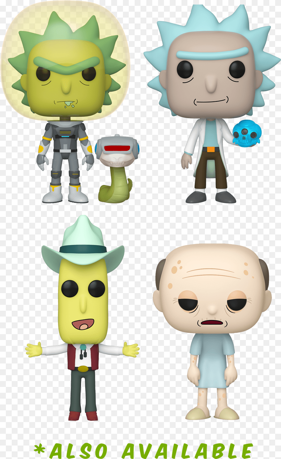 Funko Pop Rick And Morty Funko Set Rick And Morty, Baby, Person, Face, Head Free Png Download