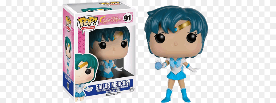 Funko Pop Sailor Mercury, Doll, Toy, Baby, Person Free Png Download