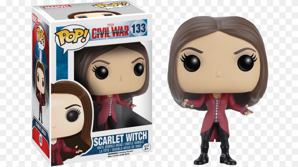 Funko Pop Scarlet Witch Civil War, Baby, Person, Adult, Woman Free Png