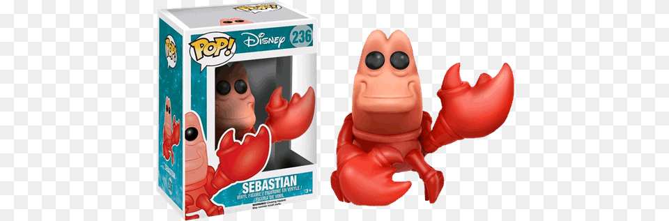 Funko Pop Sebastian Little Mermaid, Face, Head, Person Free Transparent Png