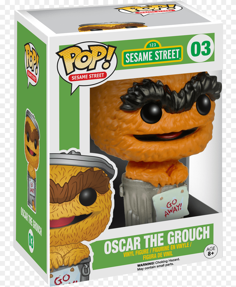 Funko Pop Sesame Street 03 Oscar The Grouch Orange Orange Oscar The Grouch, Food, Sweets, Plush, Toy Png