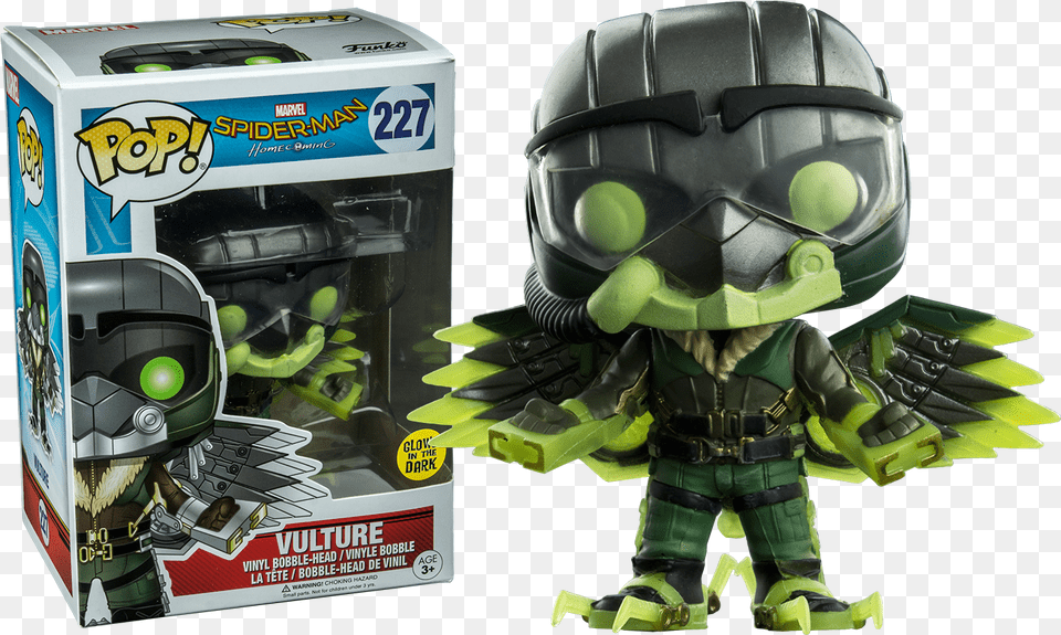 Funko Pop Spider Man Homecoming Vulture, Helmet, Toy, Ball, Sport Free Transparent Png