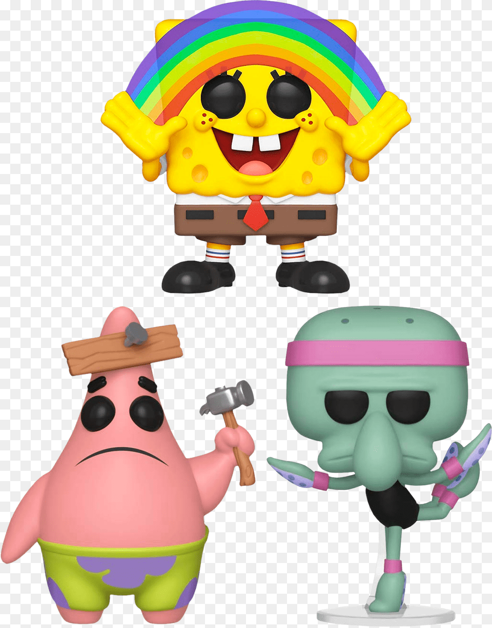 Funko Pop Spongebob Rainbow, Toy Free Png