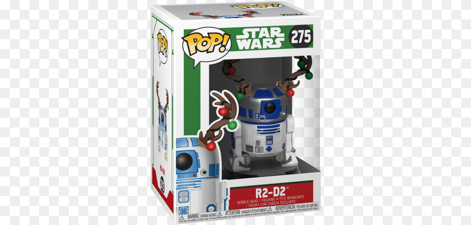 Funko Pop Star Wars 275 Christmas R2, Robot, Person Png