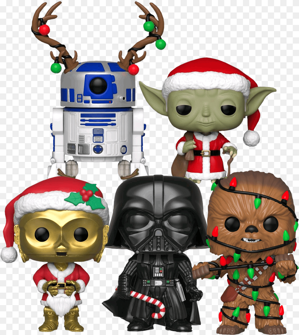 Funko Pop Star Wars Christmas, Person, Baby, Toy, Face Free Png