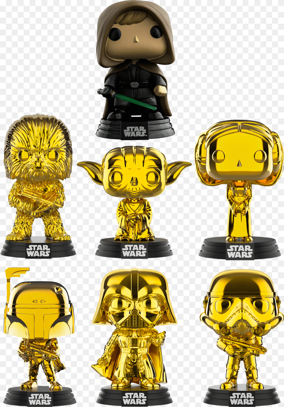 Funko Pop Star Wars Gold, Toy, Trophy, Adult, Wedding Free Png Download