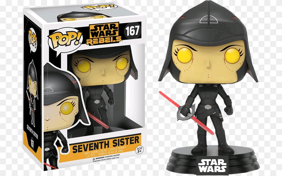 Funko Pop Star Wars Rebels Seventh Sister, Toy, Face, Head, Person Png