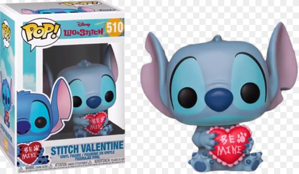 Funko Pop Stitch Valentine, Plush, Toy Free Png Download
