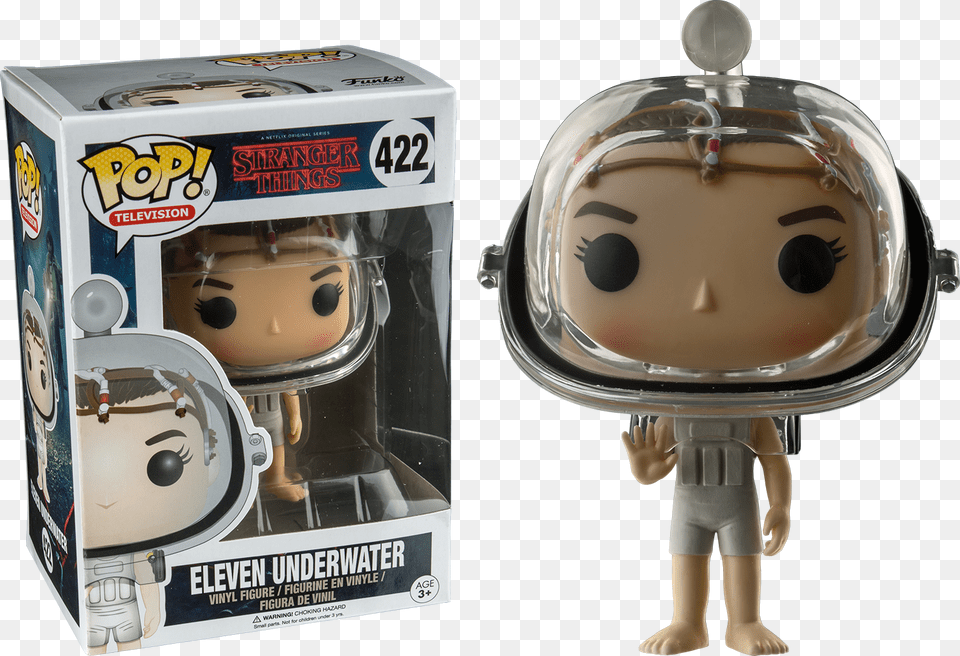 Funko Pop Stranger Things Eleven Underwater Hot Topic Underwater Eleven Pop Vinyl, Baby, Face, Head, Person Free Png