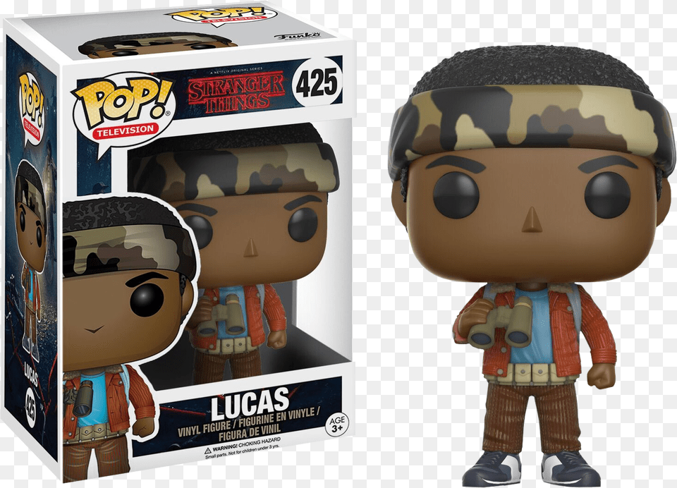 Funko Pop Stranger Things Lucas, Person, Baby, Head, Face Free Png Download