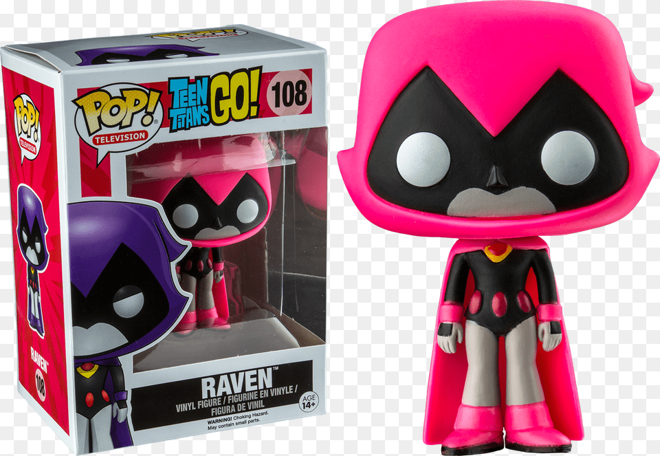 Funko Pop Teen Titans Go Raven Pink, Toy Free Png