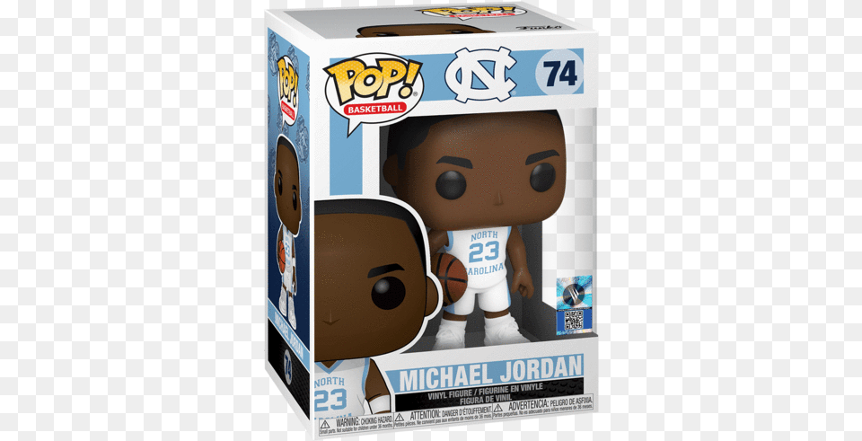 Funko Pop Unc Michael Jordan Away Jersey Michael Jordan Funko Pop Unc, Box, Qr Code, Ball, Basketball Png Image