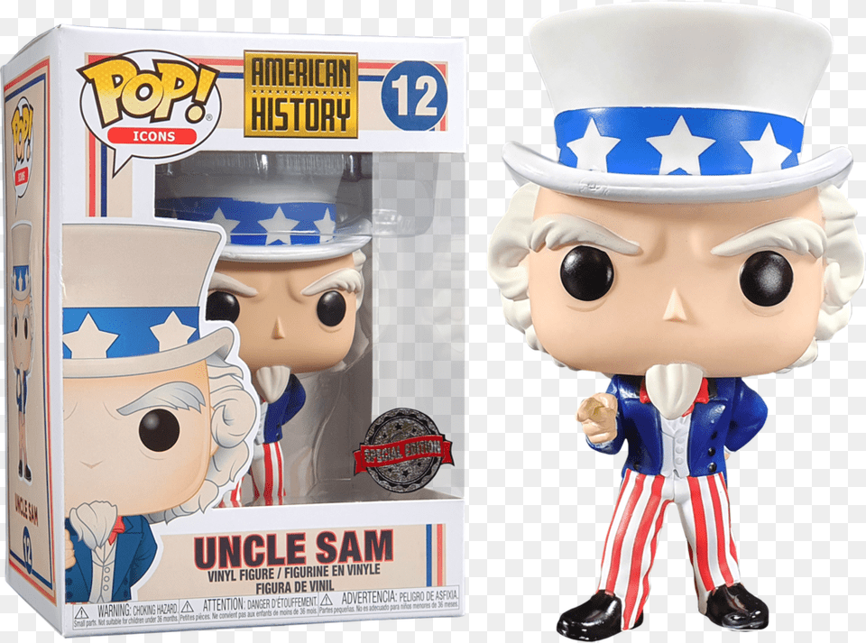 Funko Pop Uncle Sam, Baby, Figurine, Person, Face Free Transparent Png