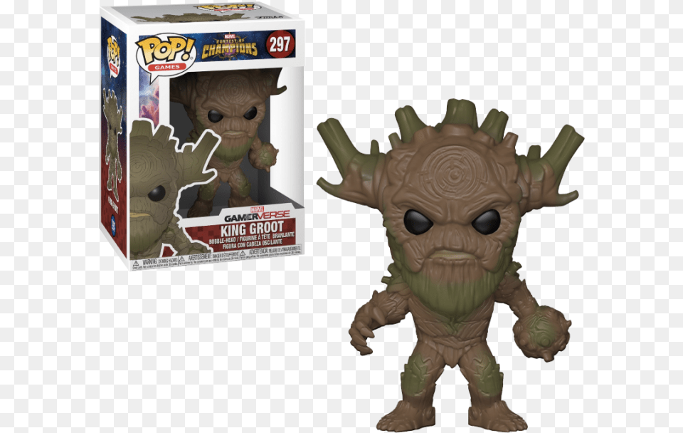 Funko Pop Vinyl Marvel Contest Of Champions Funko Pop King Groot, Alien, Plush, Toy, Baby Png Image