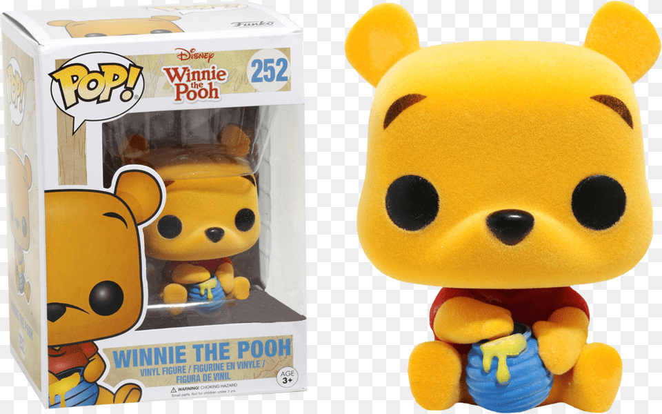Funko Pop Winnie Pooh Winnie The Pooh Flocked, Plush, Toy Free Png