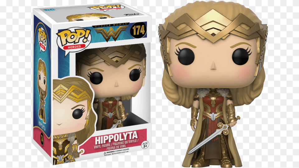 Funko Pop Wonder Woman Hippolyta, Person, Toy, Adult, Female Png Image