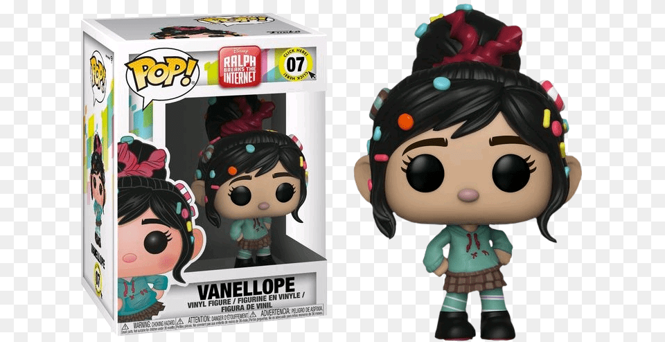 Funko Pop Wreck It Ralph Vanellope, Baby, Person, Clothing, Doll Free Png Download