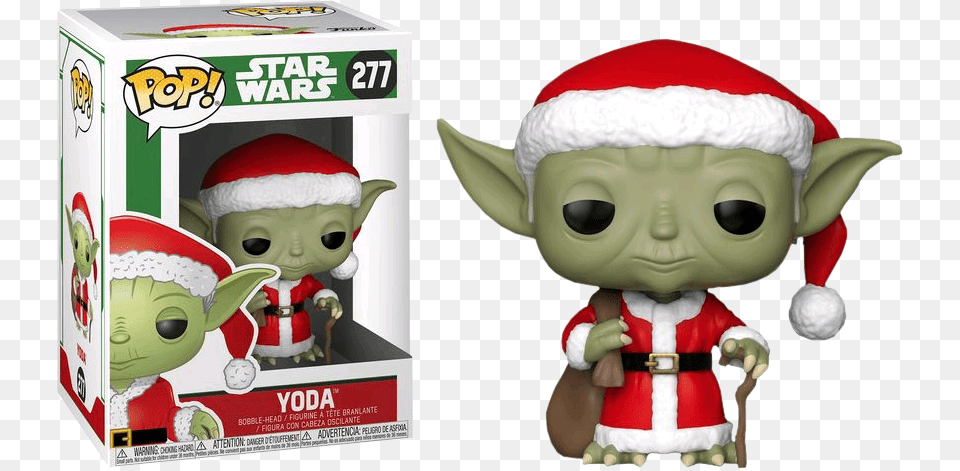 Funko Pop Yoda Holyday Star Wars Funko Pop Star Wars Holiday, Plush, Toy, Elf, Baby Png