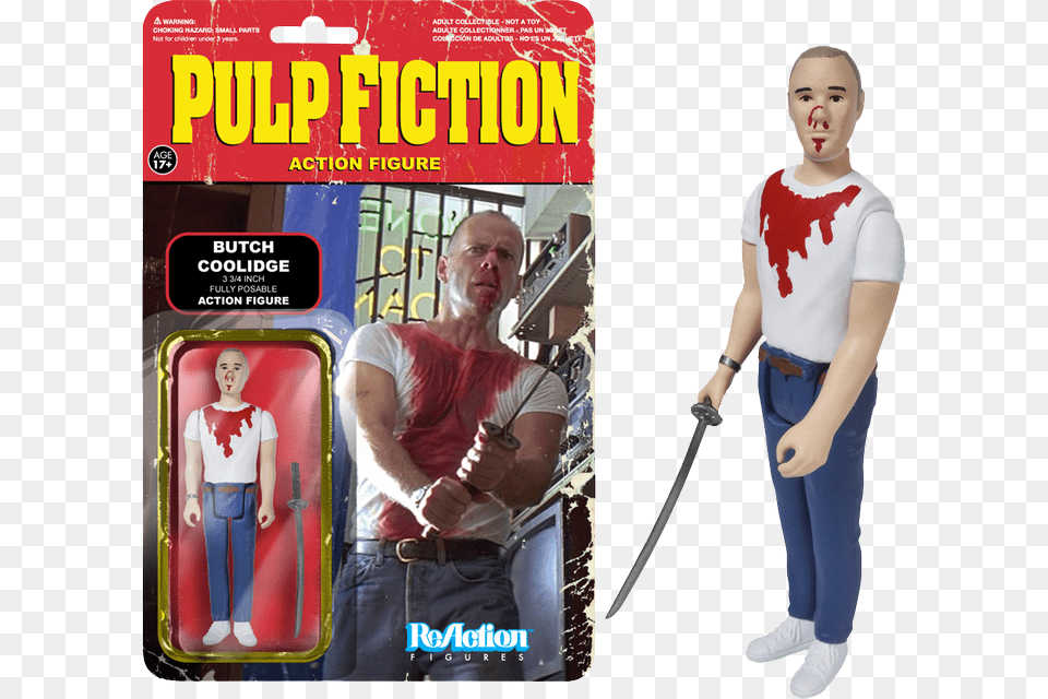Funko Reaction Figures Pulp Fiction, Adult, Sword, Person, Man Png