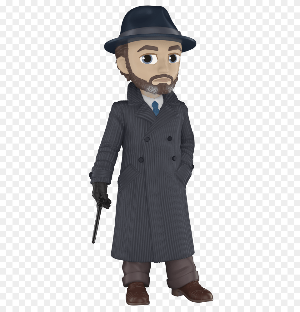 Funko Rock Candy Fantastic Beasts, Clothing, Coat, Overcoat, Person Free Transparent Png