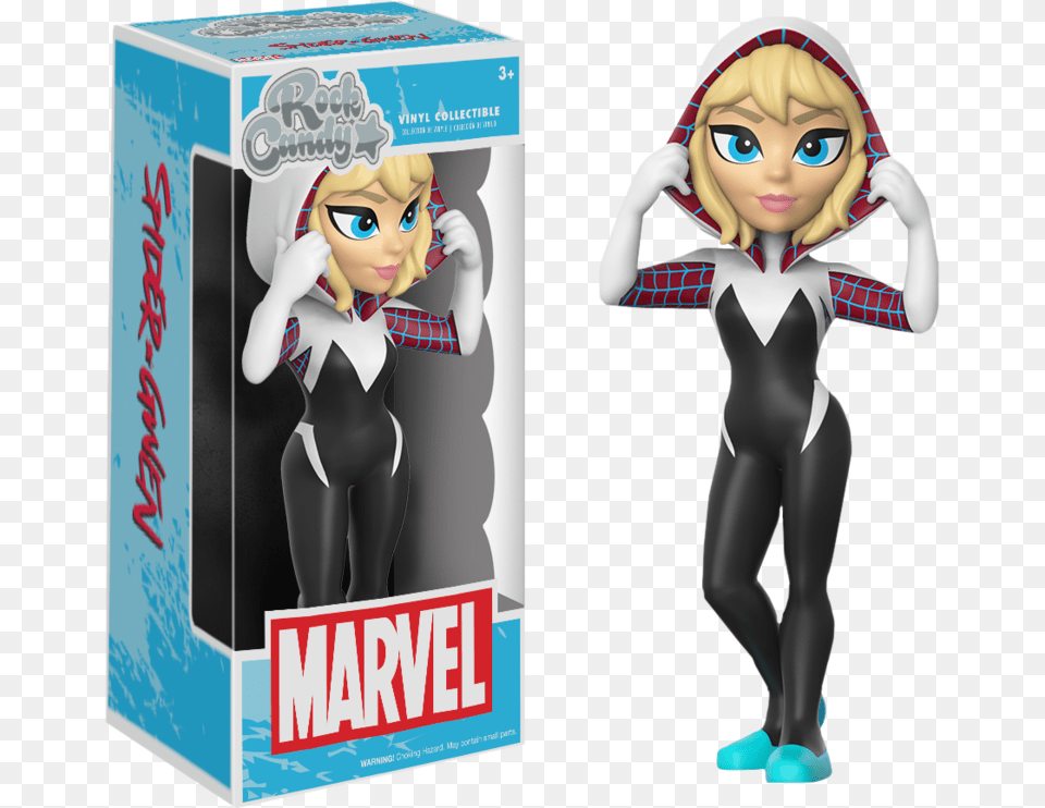 Funko Rock Candy Spider Gwen, Book, Comics, Publication, Doll Free Png Download