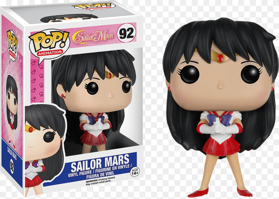 Funko Sailor Mars, Baby, Doll, Person, Toy Png