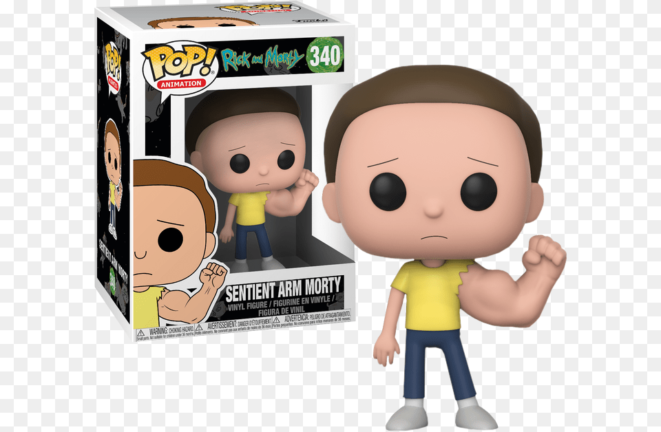 Funko Sentient Arm Morty, Baby, Person, Face, Head Free Png