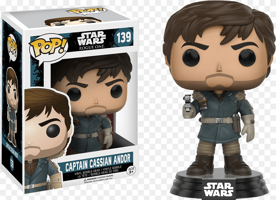 Funko Star Wars Rogue One Captain Cassian Andor Funko Pop Star Wars Rogue One, Publication, Book, Comics, Adult Free Png