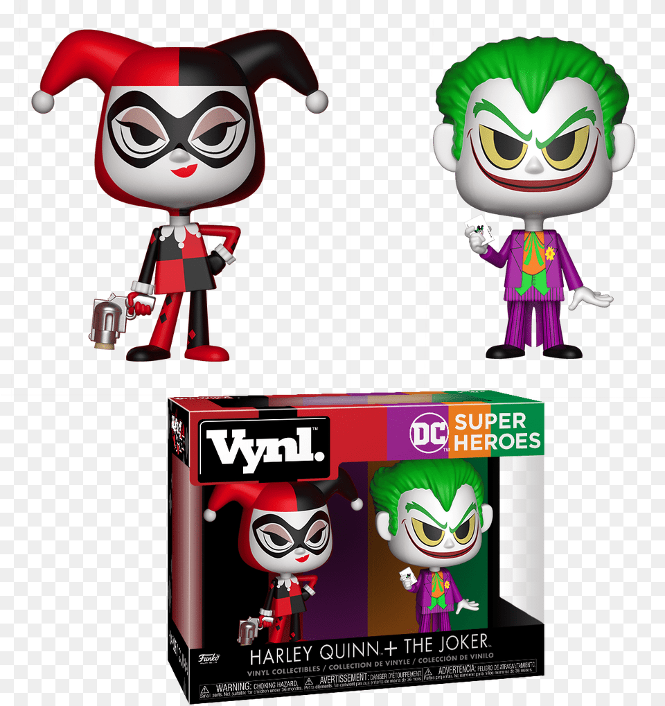 Funko Vynl Dc Harley Quinn And Joker, Baby, Person, Face, Head Png