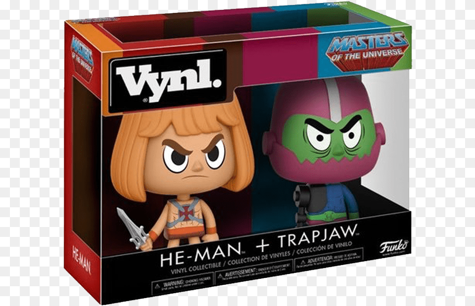 Funko Vynl Masters Of The Universe He Man And Trapjaw Vynl, Toy, Baby, Face, Head Png Image