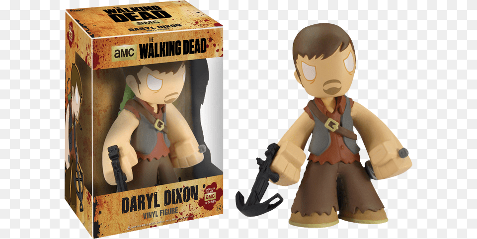 Funko Walking Dead Daryl Dixon Vinyl Bloody, Baby, Person, Figurine, Clothing Png Image