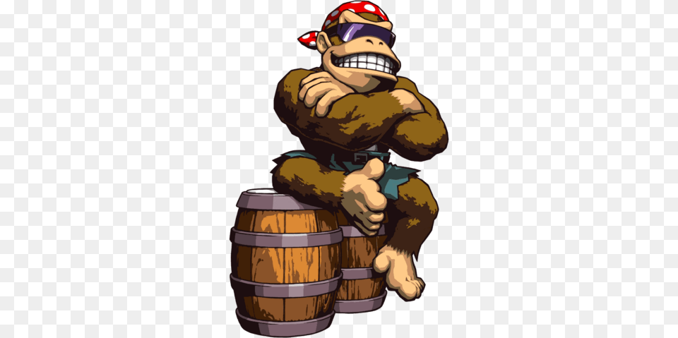 Funky A Chang De Looks Plusieurs Fois Mais Ses Habits Funky Kong Fan Art, Baby, Person, Barrel, Keg Free Png Download