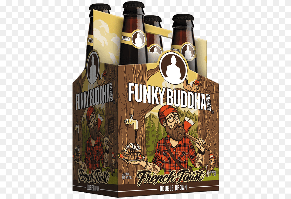 Funky Buddha French Toast Double Brown Ale Wheat Beer, Alcohol, Beverage, Lager, Bottle Free Transparent Png