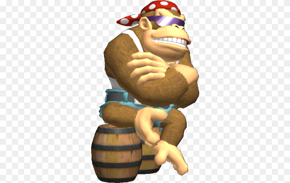 Funky Kong Brawl Mario Kart Wii Funky Kong, Baby, Person Png Image