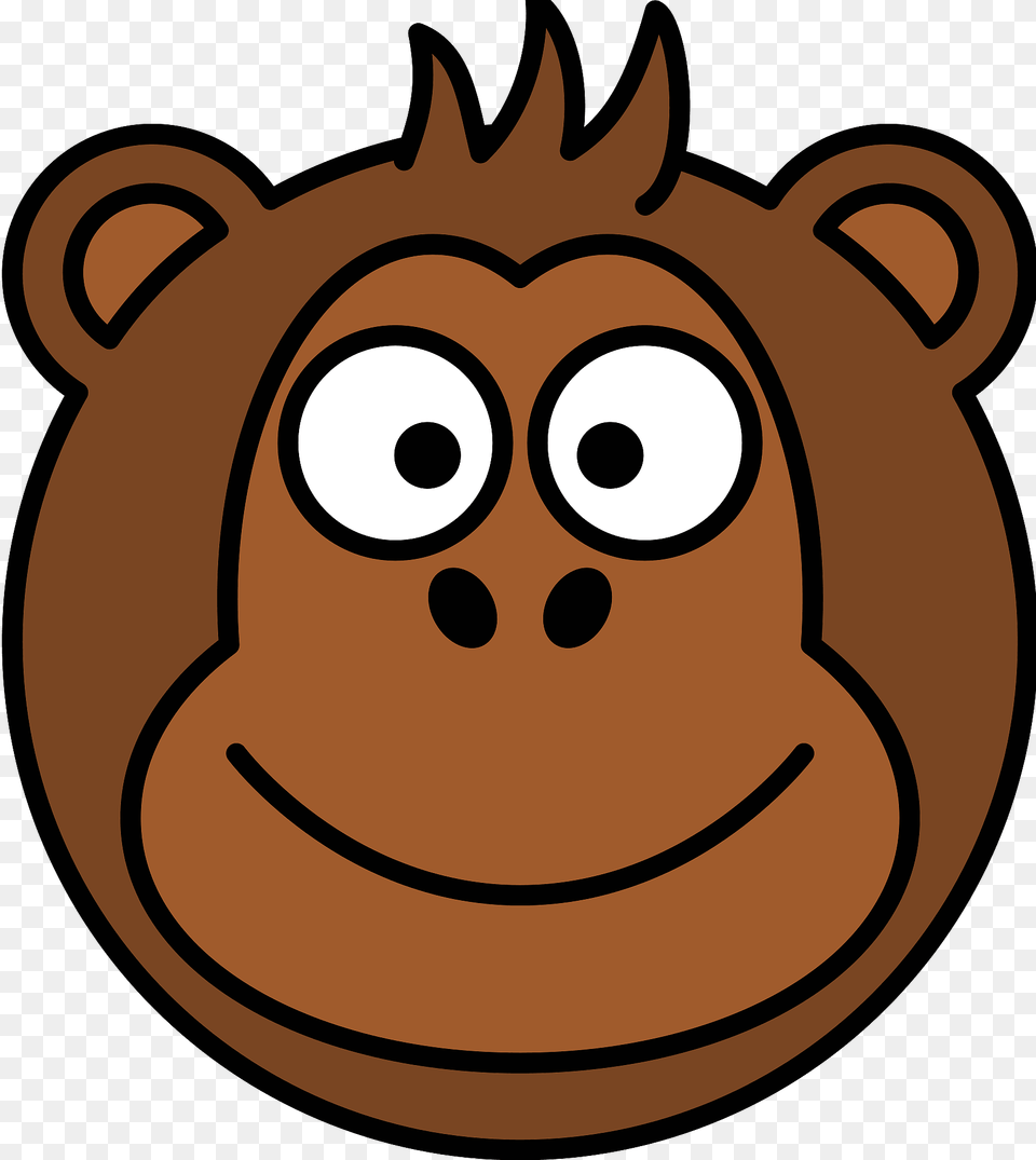 Funky Monkey Face Clipart, Animal, Mammal, Wildlife, Ape Png Image