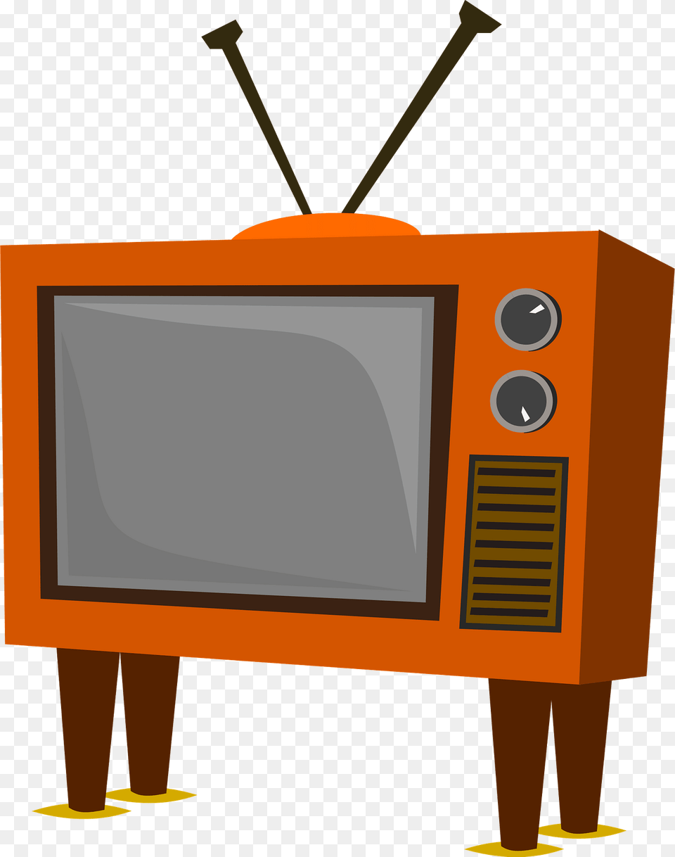 Funky Old Tv Clipart, Computer Hardware, Electronics, Hardware, Monitor Free Transparent Png