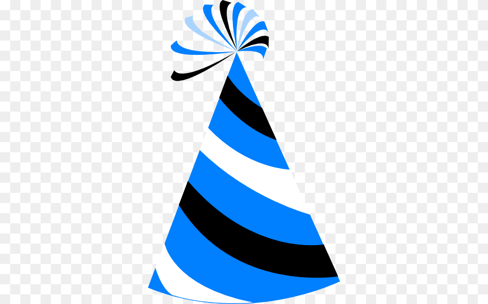 Funky Party Hat2 Clip Art At Clker Com Vector Clip Blue Birthday Hat, Clothing, Party Hat, Animal, Fish Free Transparent Png