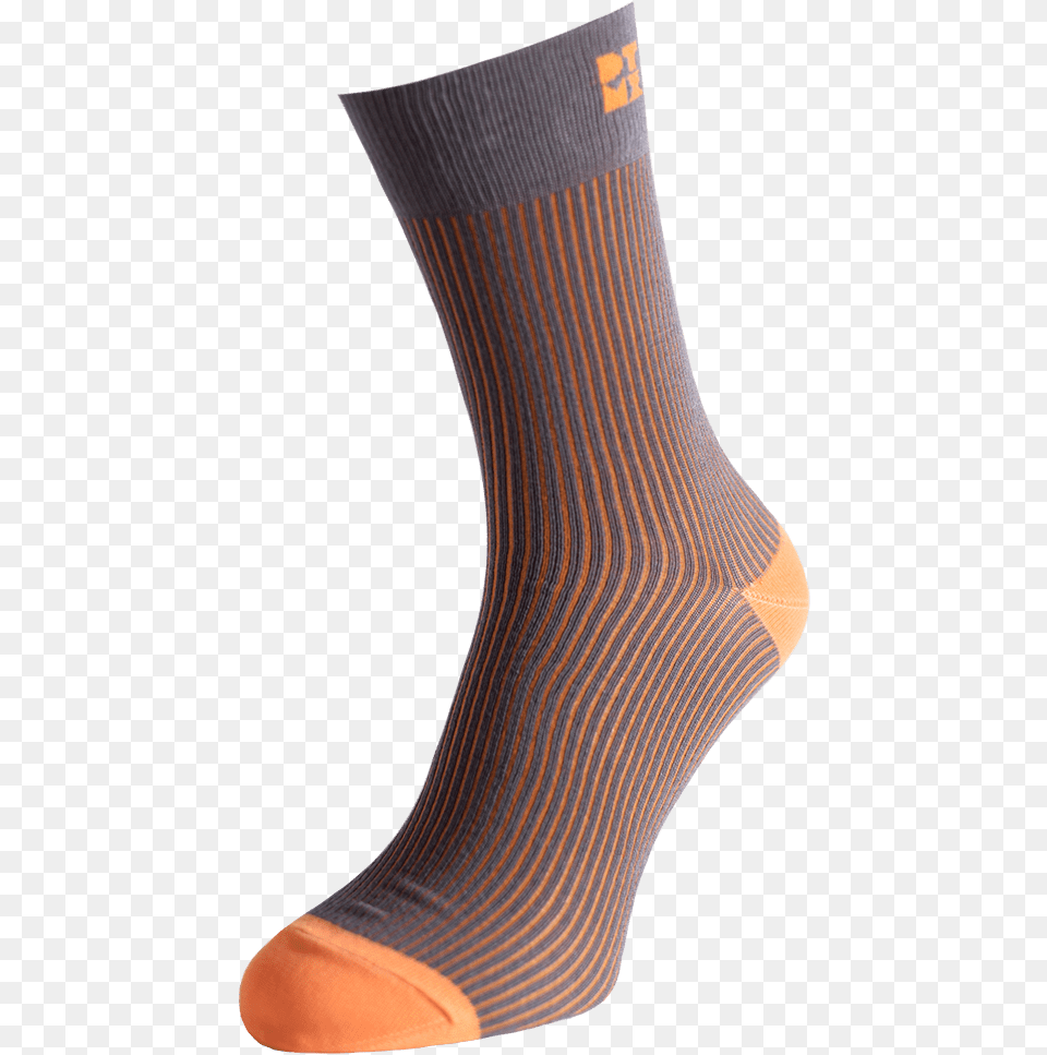 Funky Ribbed Striped Silver Socks Sock, Clothing, Hosiery Png Image