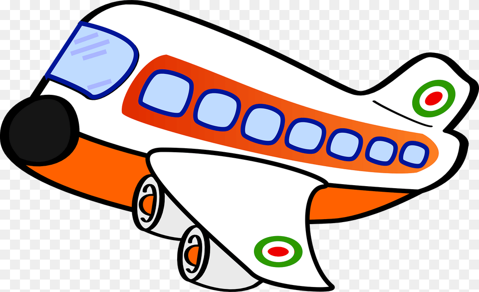 Funny Airplane One Clipart, Aircraft, Transportation, Vehicle, Device Free Transparent Png